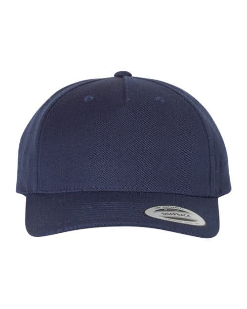 Premium Five-Panel Curved Bill Snapback Cap