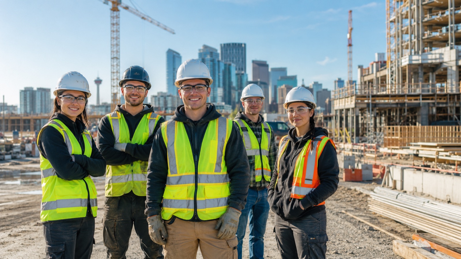 Construction Company Uniforms in Calgary — Hi-Vis Vests, Workwear & Crew Apparel